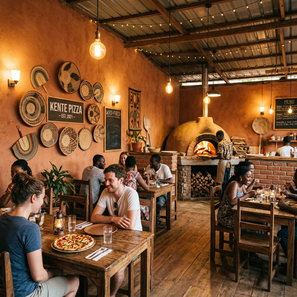 M-Pizzas Cozy Interior